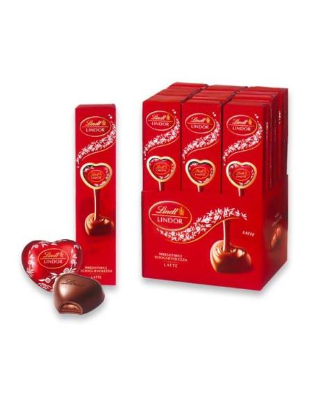 Outlet del dolce Quaranta - TUBO CUORI ROSSI LINDT SAN VALENTINO