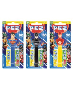 PEZ SUPERMAN,BATMAN,FLASH CASA DEL DOLCE 17g