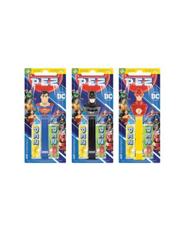 PEZ SUPERMAN,BATMAN,FLASH CASA DEL DOLCE 17g