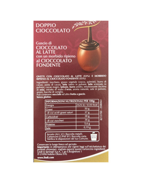 SACCHETTO OVETTI DOPPIO CIOCCOLATO 300g LINDT