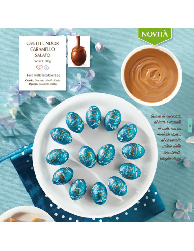 SACCHETTO OVETTI CARAMELLO SALATO 300g LINDT