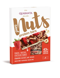 BARRETTE PROTEICHE FRAGOLE NUTS QUARANTA