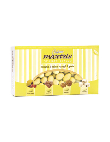 Outlet del dolce Quaranta - CONFETTI MANDORLA sfumati giallo MAXTRIS
