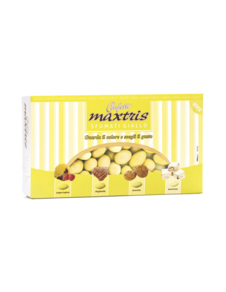Outlet del dolce Quaranta - CONFETTI MANDORLA sfumati giallo MAXTRIS