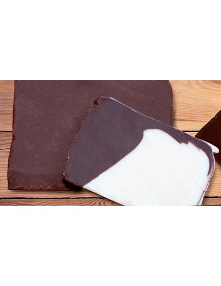 BLOCCO DI CIOCCOLATO BICOLORE 500g GANDOLA