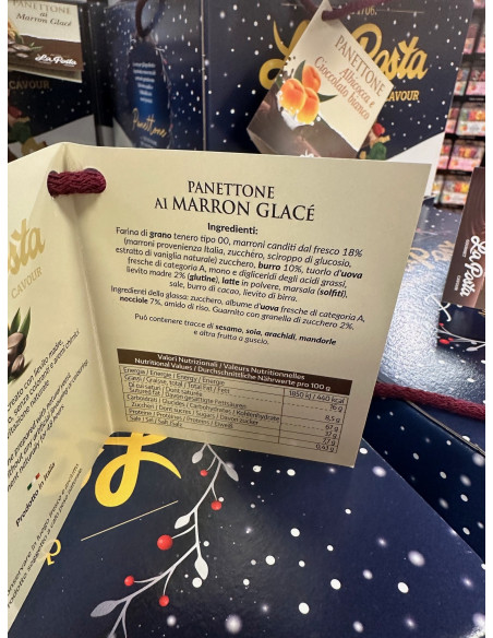 PANETTONE AI MARRON GLACE' 1Kg