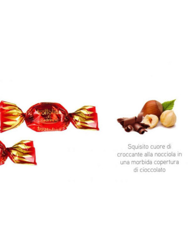 CARAMELLA TORTOLINA CROCCANTE CON RICOPERTURA CIOCCOLATO CEDRINCA 500g