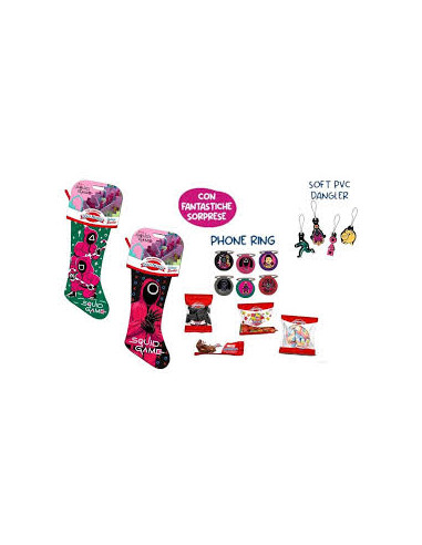 CALZA DELLA BEFANA SQUID GAME DOLCI PREZIOSI