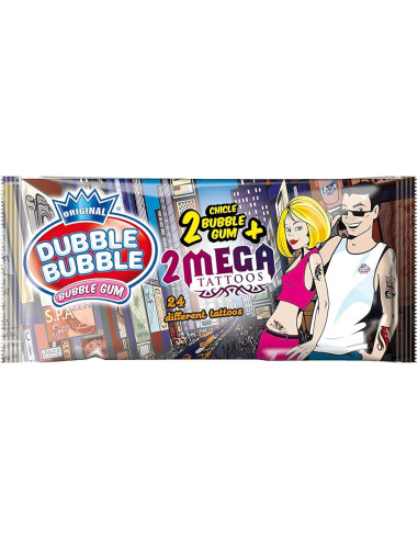 1 MEGA TATTOO E 2 CICCHE BUBBLE GUM