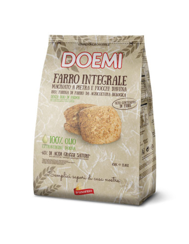BISCOTTI FARRO INTEGRALI 450g DOEMI
