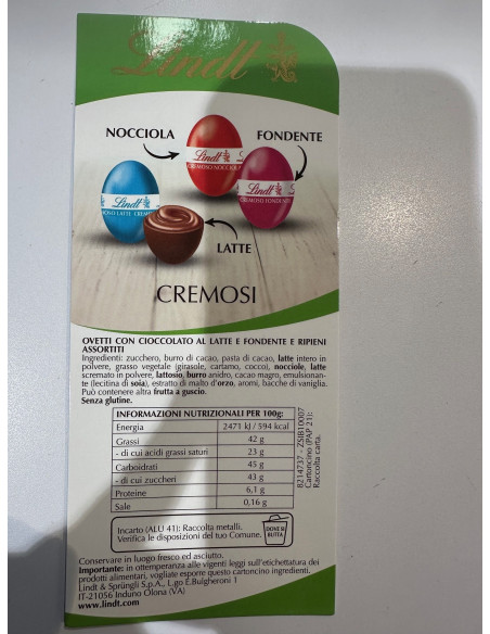 Outlet del dolce Quaranta - OVETTI cremi  CAFFAREL