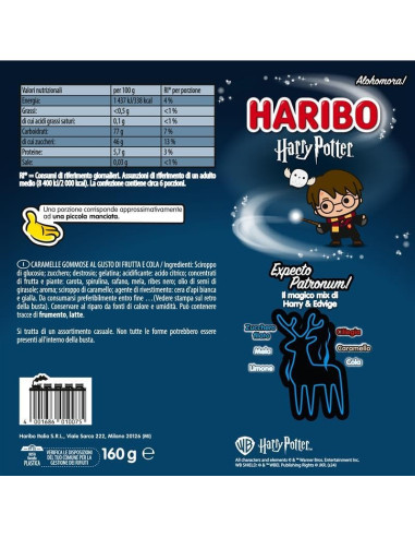 BUSTINA HARIBO GOMMOSI HARRY POTTER 80g