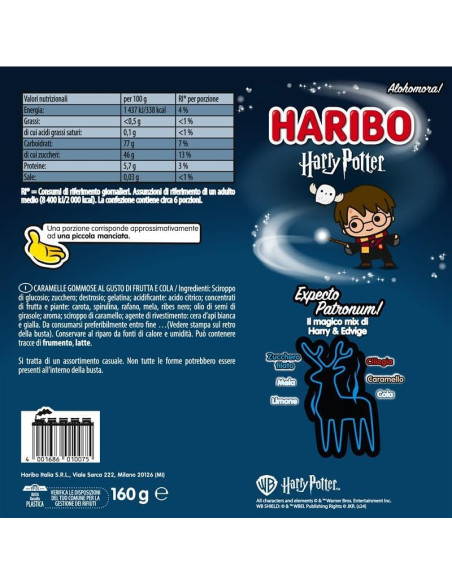 BUSTINA HARIBO GOMMOSI HARRY POTTER 80g
