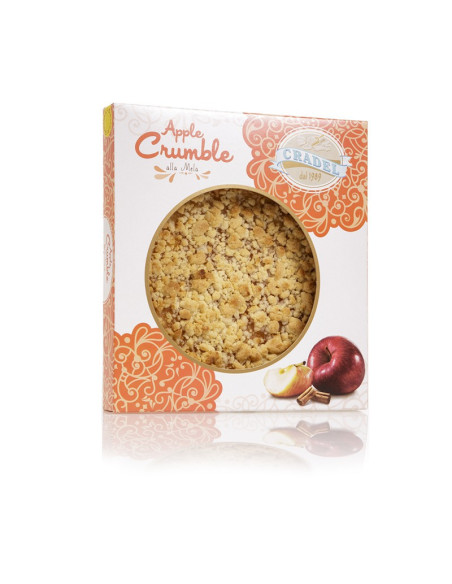 Outlet del dolce Quaranta - torta crumble mela e cannella cradel