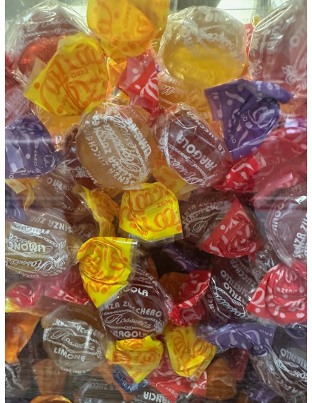 CARAMELLE GOMMOSE ROSSELLA SENZA ZUCCHERO FRUTTA 500g
