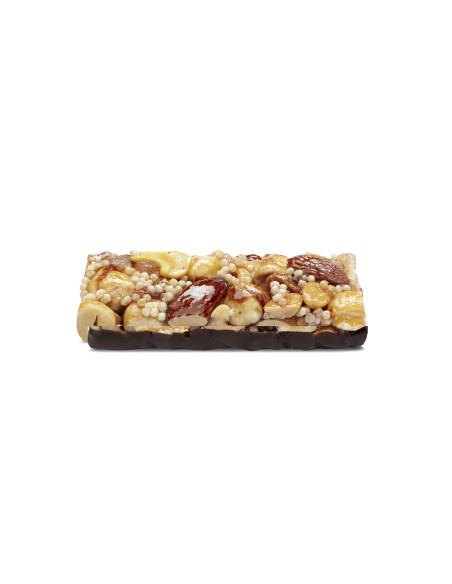 BARRETTE NUTS NOCCIOLA, ANACARDI E PERE CANDITE QUARANTA 120g