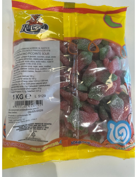 GOMMOSI PEPERONCINO PICCANTE E FRAGOLA 500g