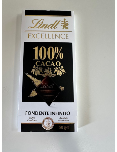 TAVOLETTA  EXCELLENT LINDT 100% CACAO  50g