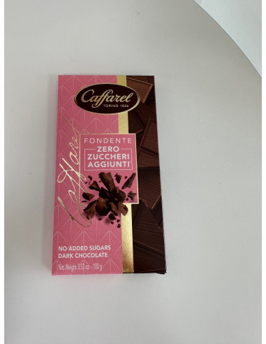 TAVOLETTA FONDENTE ZERO ZUCCHERI AGGIUNTI CAFFAREL