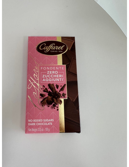 TAVOLETTA FONDENTE ZERO ZUCCHERI AGGIUNTI CAFFAREL