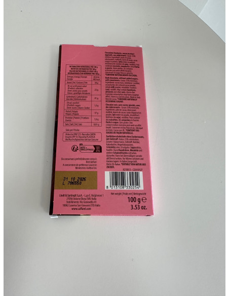 TAVOLETTA FONDENTE ZERO ZUCCHERI AGGIUNTI CAFFAREL