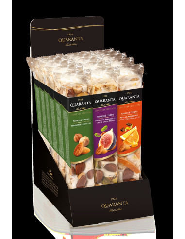 TORRONE MANDORLE FICHI CARAMELLATI E PISTACCHI