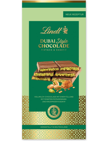 TAVOLETTA AL CIOCCOLATO DUBAI 100g