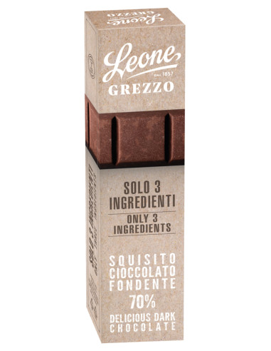 CIOCCOLATO GREZZO LEONE 40g