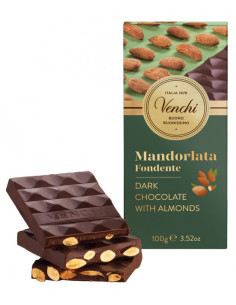 TAVOLETTE DI CIOCCOLATO VENCHI  MANDORLATA FONDENTE