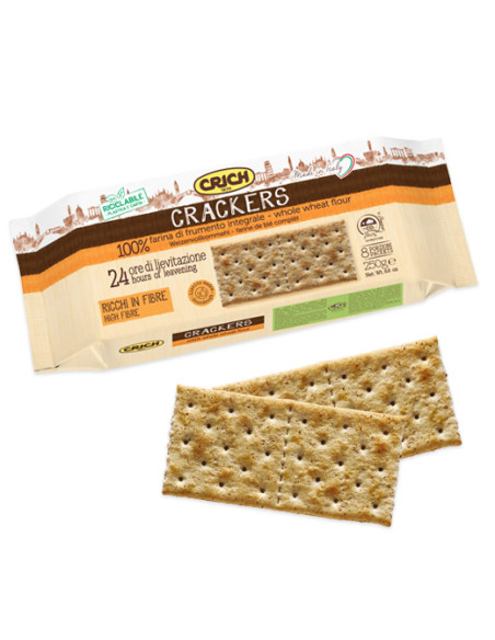 Outlet del dolce Quaranta - CRACKERS INTEGRALI CRICH 250 G