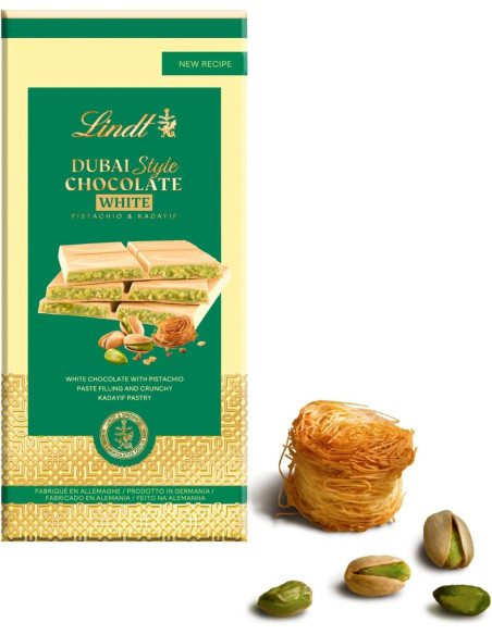 TAVOLETTA AL CIOCCOLATO BIANCO DUBAI LINDT 100g