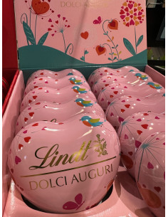LATTA CUORE ROSA CON LINDOR