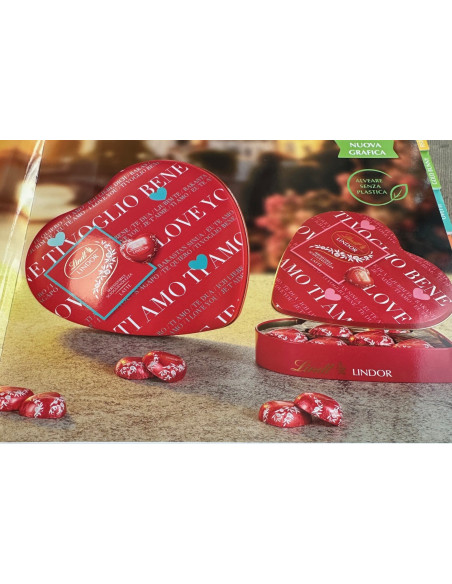 Outlet del dolce Quaranta - LATTA CUORE LINDOR 250G LINDT