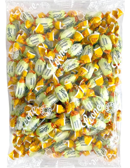 Outlet del dolce Quaranta - CARAMELLE senza zucchero zenzero leone