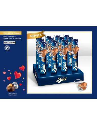 TUBO BACI PERUGINA CON PORTACHIAVI A FORMA DI...