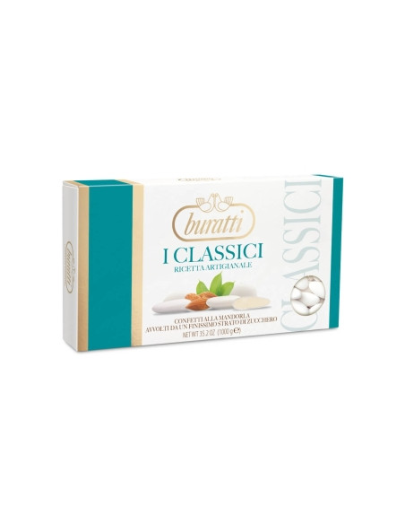 Outlet del dolce Quaranta - CONFETTI BURATTI BIANCHI MANDORLA KG. 1