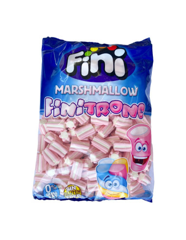 Outlet del dolce Quaranta - BUSTA 1 KG MARSHMALLOW ROSA RIGHE FINI