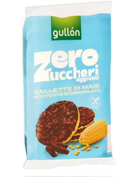 Outlet del dolce Quaranta - gallette mais com cioccolato SENZA ZUCCHERO GULLON