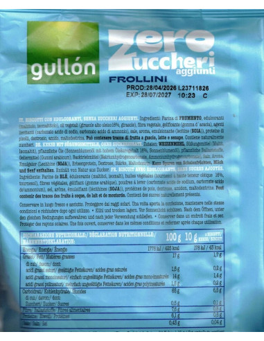 Outlet del dolce Quaranta -frollini senza zuccheri GULLON
