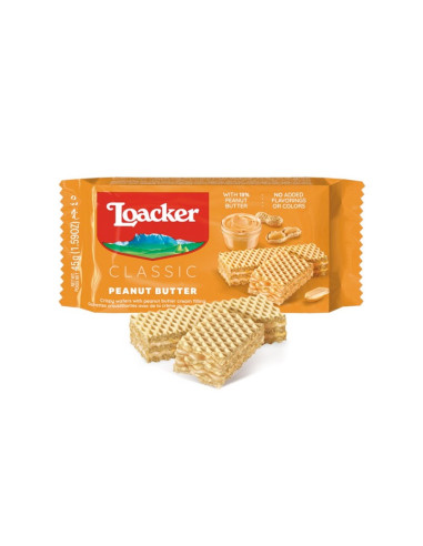 Outlet del dolce Quaranta - wafer loacker crema arachidi
