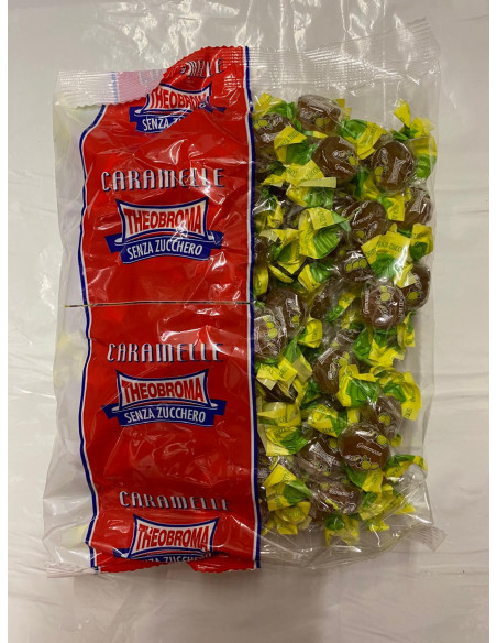 Outlet del dolce Quaranta - CARAMELLE  THEOBROMA SENZA ZUCCHERO lime e zenzero