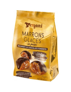 Outlet del dolce Quaranta - MARRONS GLACES cioccolato fondente vergani