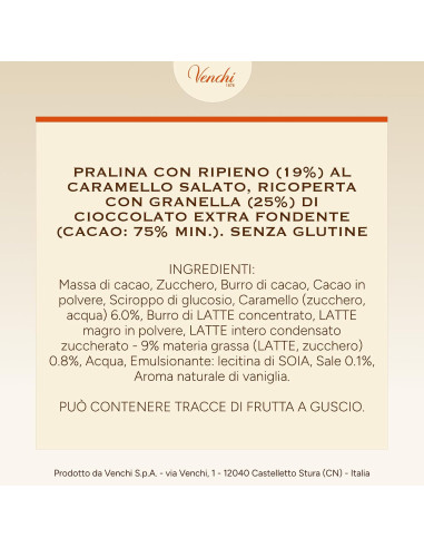 Outlet del dolce Quaranta - CIOCCOLATO-CHOCOVIAR VENCHI CREME BRULEE