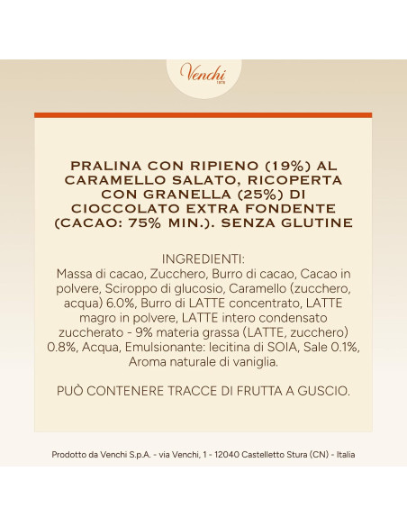 Outlet del dolce Quaranta - CIOCCOLATO-CHOCOVIAR VENCHI CREME BRULEE