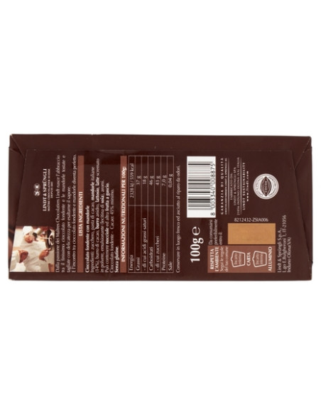 Outlet del dolce Quaranta - tavoletta lindt mandorle tostate