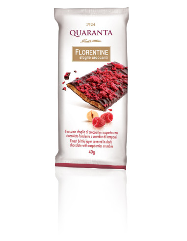 Outlet del dolce Quaranta - FLORENTINE CIOCCOLATO FONDENTE E LAMPONI QUARANTA